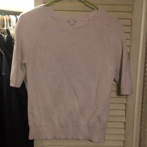 Light pink short sleeve sweater